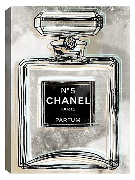 chanel no 5 wall art.